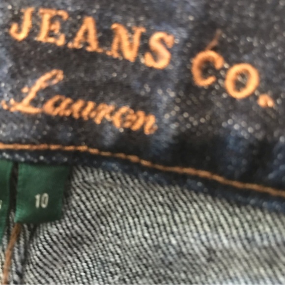 Lauren Jeans Co, classic mid calf, capris, blue denim, 10 - Picture 8 of 9